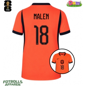 Nederländerna Donyell Malen #18 Hemmatröja Kvinnor VM 2026 Kortärmad